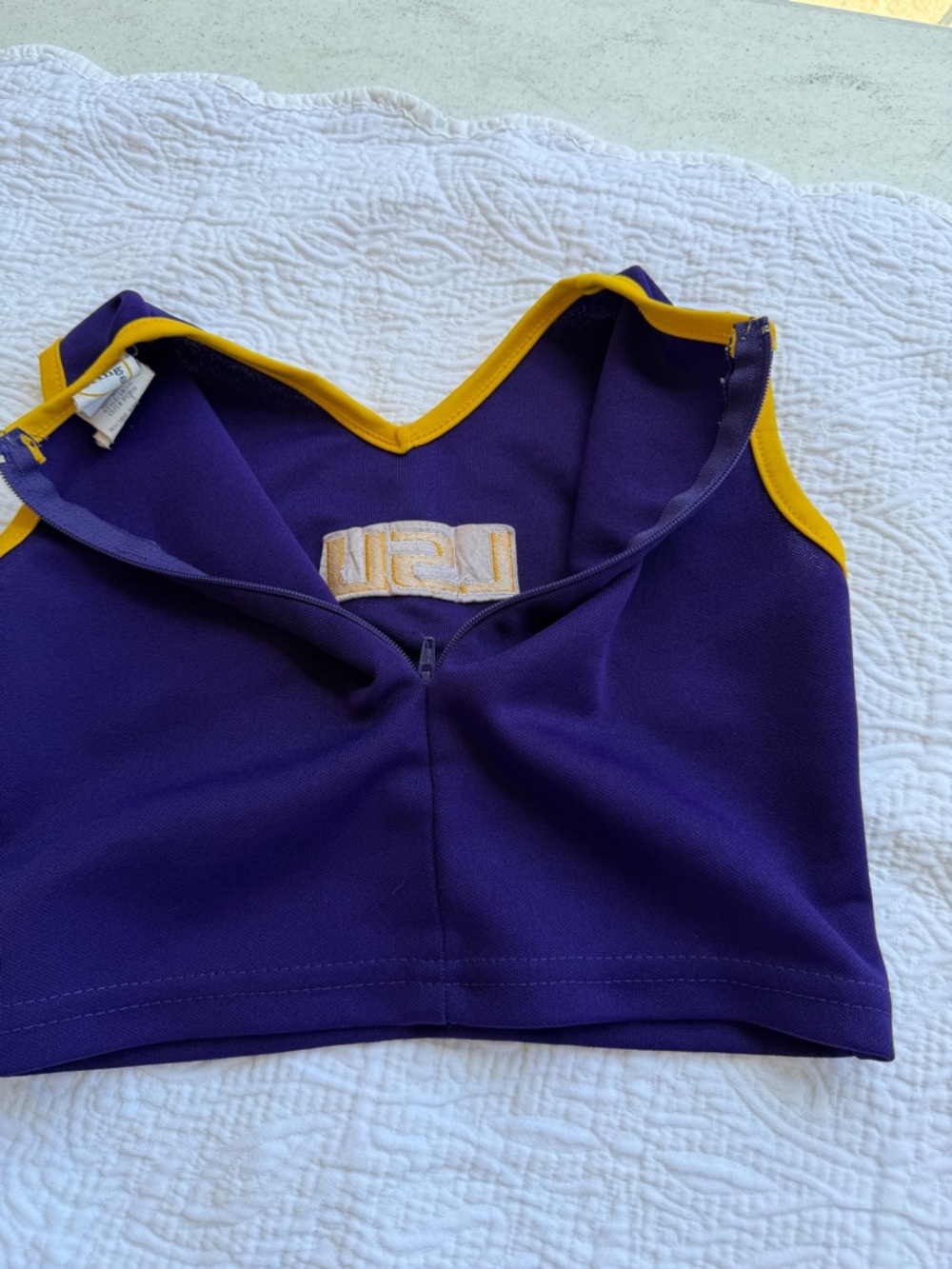 LSU Youth Purple & Gold Cheer Tank Top - Picture 6 of 10